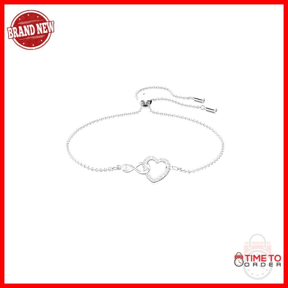 Infinity Heart Crystal Bracelet Elegant Romantic Jewelry Link Chain Adjustable
